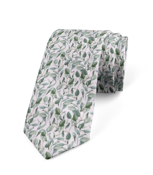 Cravate LUGO - imprimé fleuri - Fabriquée en Belgique