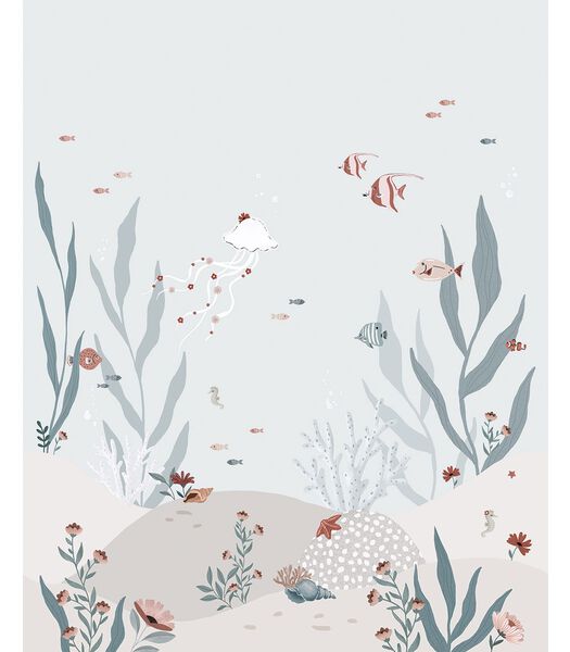 Papier peint panoramique vie sous marine Ocean field, Lilipinso