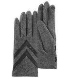 Wollen handschoenen - Touchscreen - Grijs image number 4