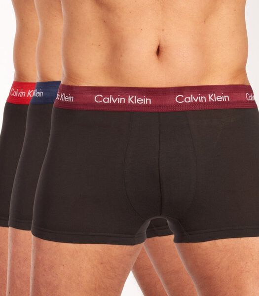Short 3 pack cotton stretch low rise trunk