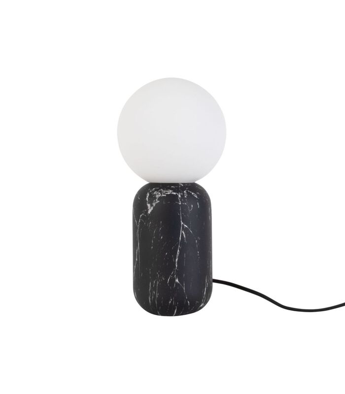 Lampe de table Gala - Impression de marbre noir - Ø15x32cm image number 1
