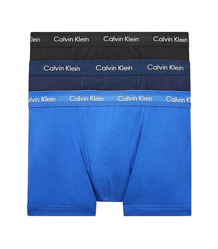 Short 3 pack Cotton Stretch Low Rise Trunks image number 2