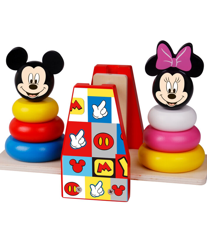 Houten speelgoed: Stapelpiramide  Disney Mickey image number 0