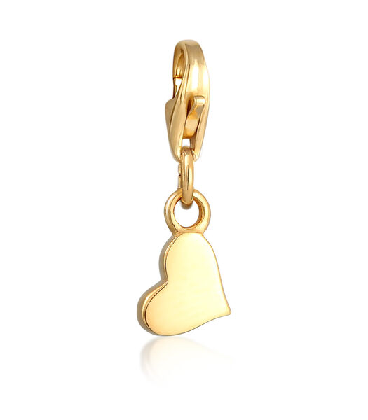 Amulette Charm Femme Pendentif Coeur Simple En Argent 925 Sterling