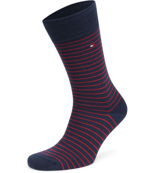 Tommy Hilfiger Socks 2 Pair Dark Blue Stripe