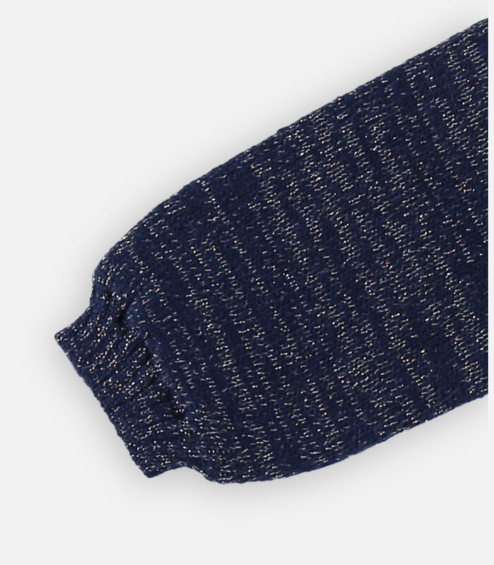 Tricoloudoux cardigan met ruches, donkerblauw image number 3