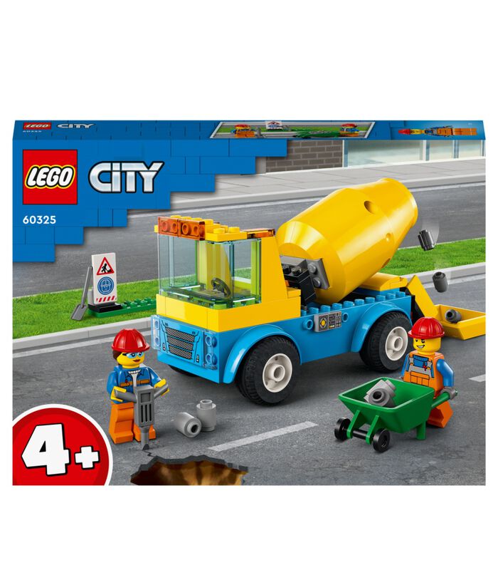 LEGO 60325 City Great Vehicles Le Camion Bétonniere, Jouet Véhicules