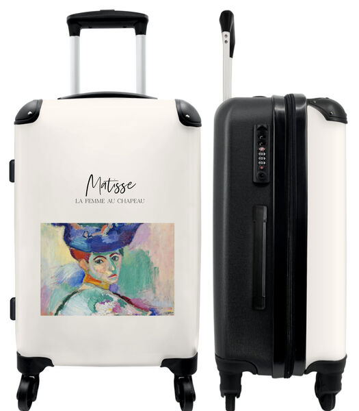 Bagage à main Valise avec 4 roues et serrure TSA (Art - Matisse - Homme - Couleurs - Vieux maître)