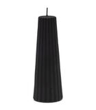Cone Ridged Candle black 7x20 image number 0