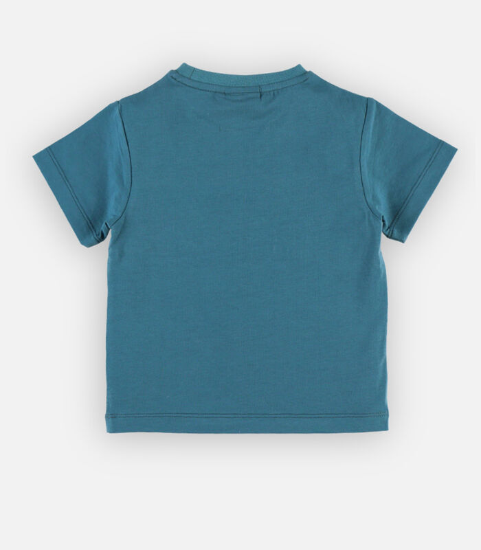 T-shirt met kattenprint, groenblauw image number 2