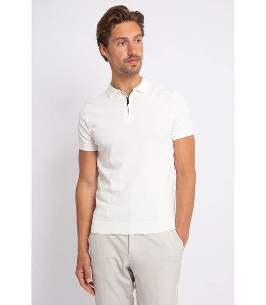 Cool Dry Knit Polo Off White