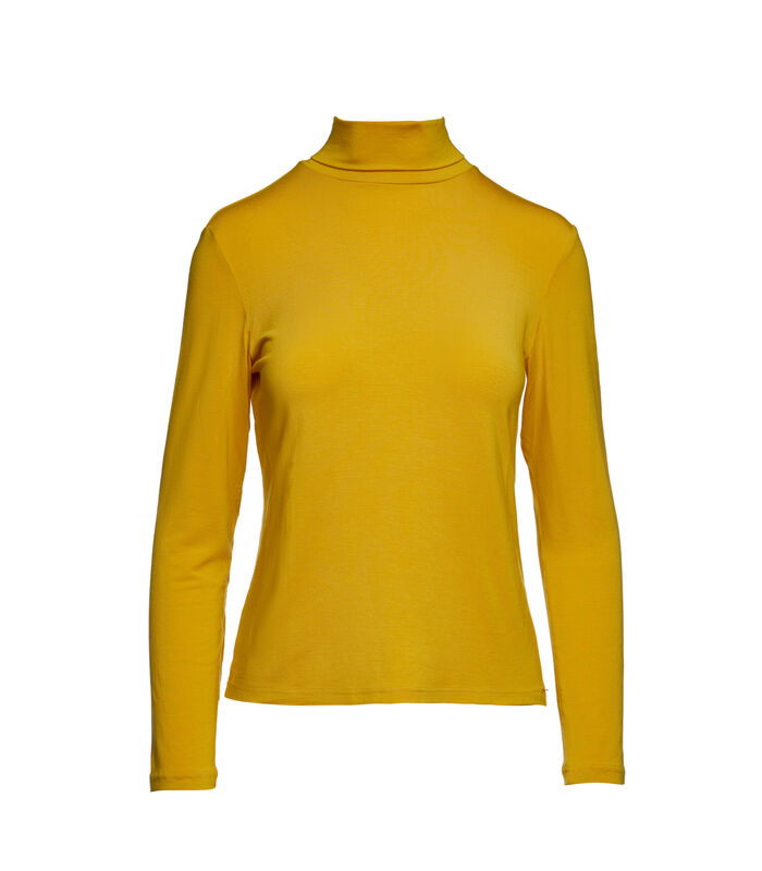 Geel trui met polokraag en lange mouwen image number 0