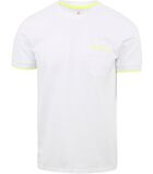 T-Shirt Neon Stripe Wit image number 0
