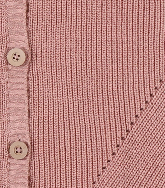 Cardigan en tricot côtelé bio, image number 4