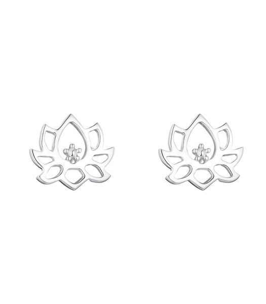 Clous d'oreille pour dames, argent sterling 925 | fleur de lotus