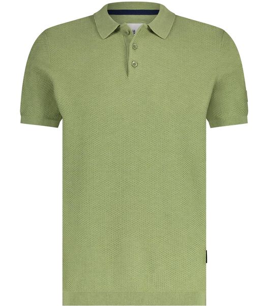 State Of Art Polo Vert Knitted