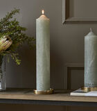 Stompkaars groen, Cilinder kaars (ØxH) 7x40 - RM Rustic Pillar Candle image number 4