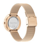 Milanese roze goud staal band 25200013 image number 2