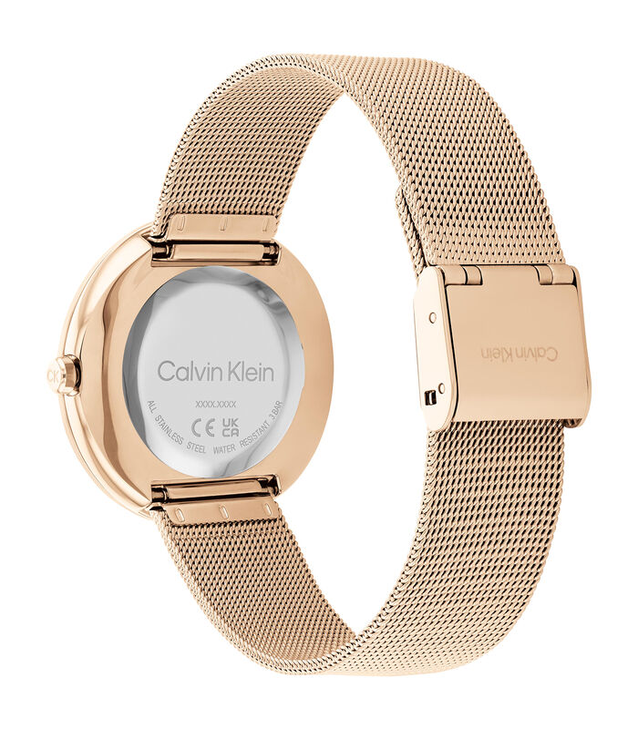 Milanese roze goud staal band 25200013 image number 2