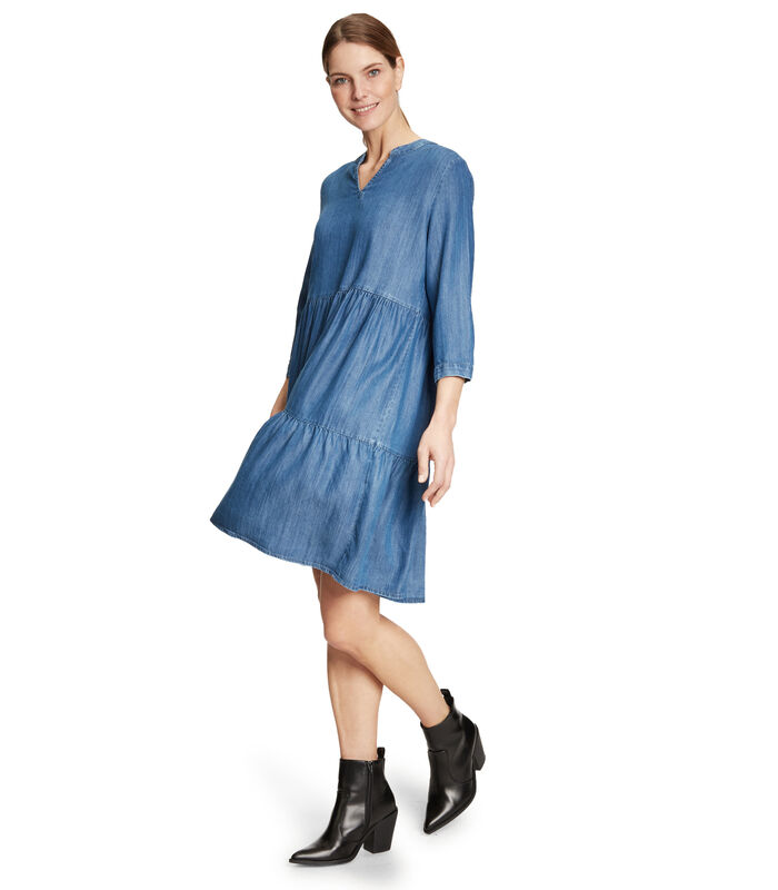 Robe casual d'aspect denim image number 0