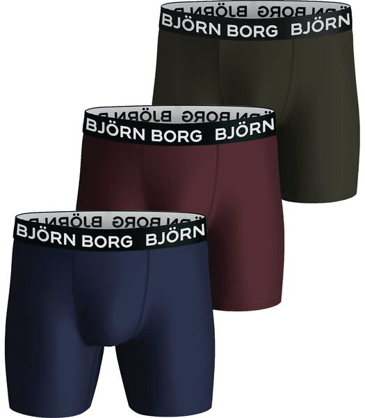 Bjorn Borg Performance Boxers 3-Pack Multicolour