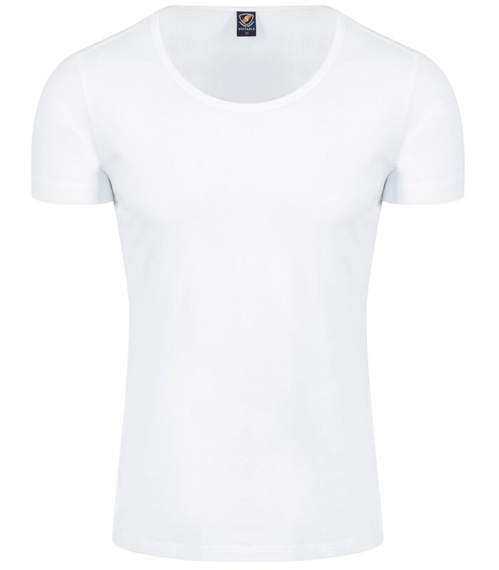 Otaru T-Shirt Brede Ronde Hals Wit 2-Pack image number 2