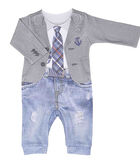 Pyjama voor babyjongens in biokatoen LUCAS image number 0