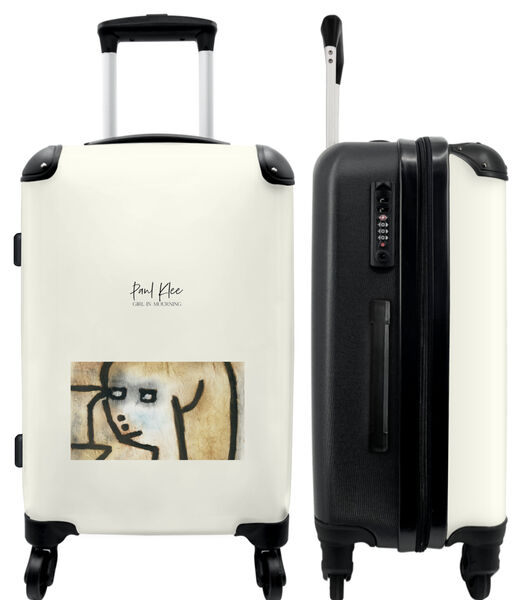 Handbagage Koffer met 4 wielen en TSA slot (Kunst - Paul Klee - Vrouw - Tekening)