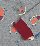 Sweatshirt met dierenprints, lichtgrijs image number 4