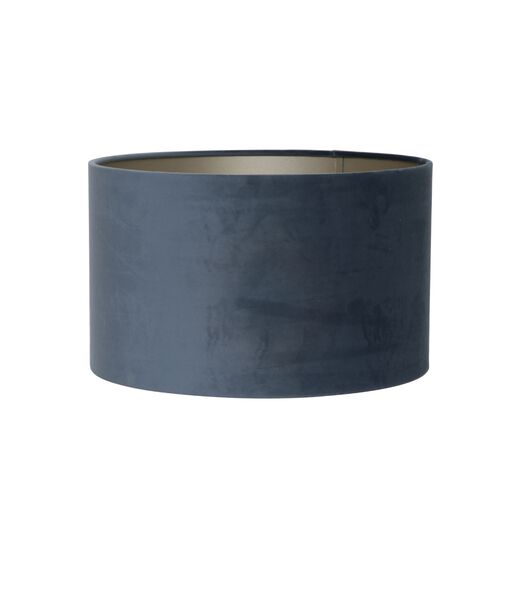 Abat-jour cylindre Velours - Dusty Blue - Ø35x30cm