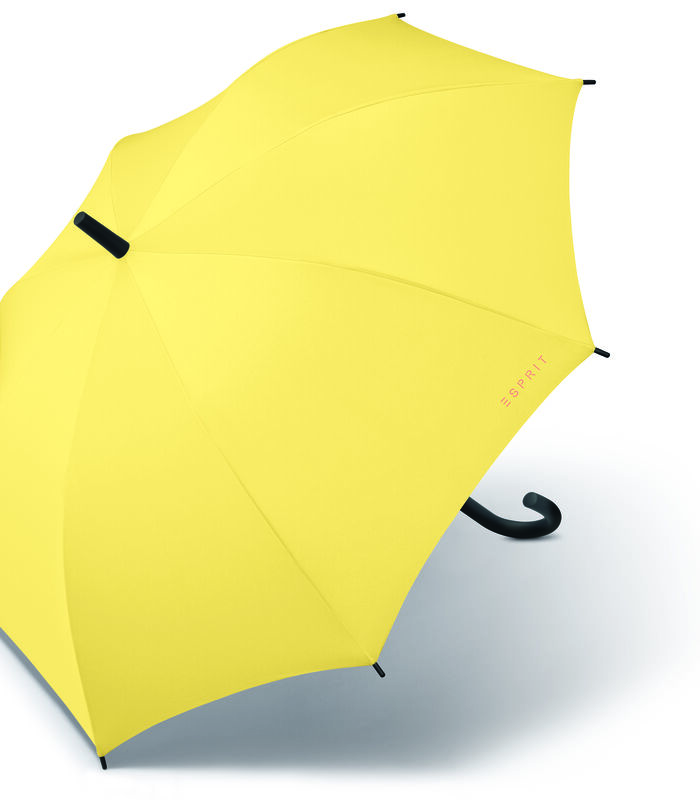 Parapluie Dame Esprit Long Ac uni jaune yellow cream image number 0