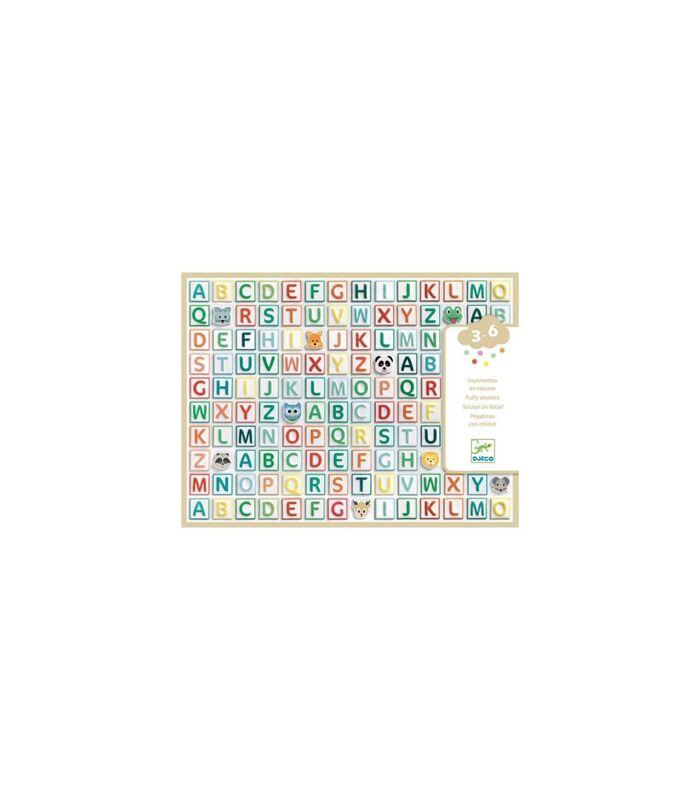 Puffy Stickers Alphabet (300 pcs) image number 3