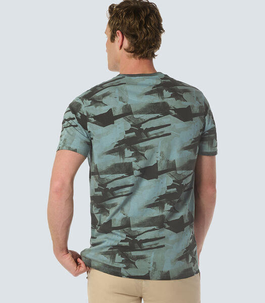 T-shirt dynamique avec imprimé camouflage abstrait Male