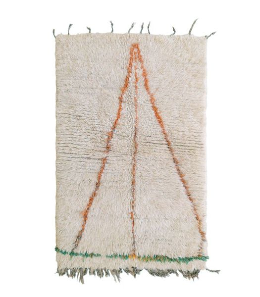 Marokkaanse berber tapijt pure wol 182 x 133 cm