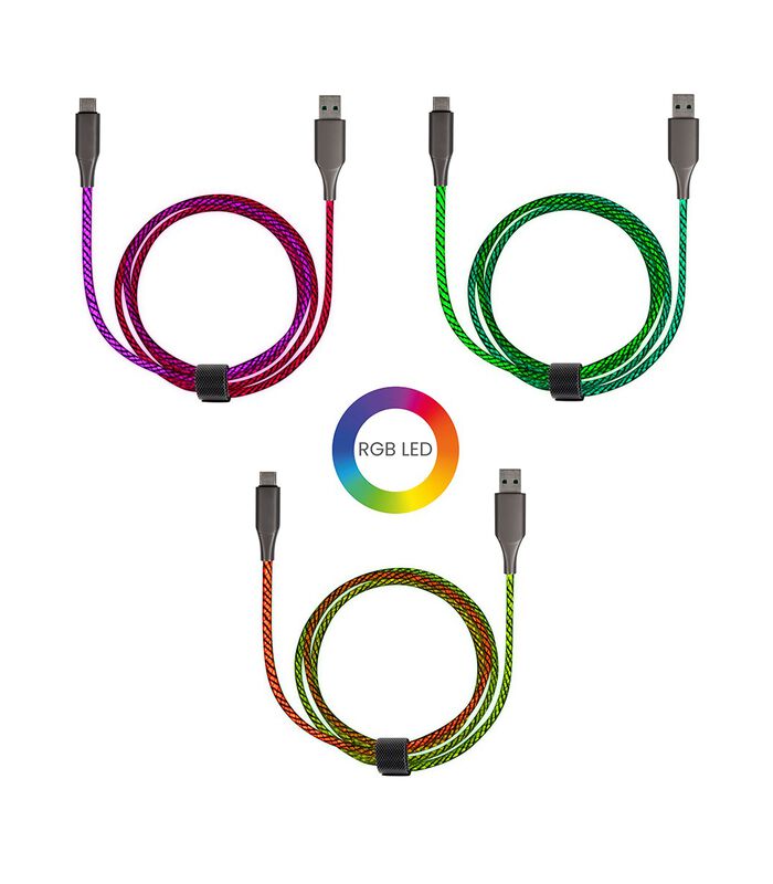 USB Type C RGB snellaadkabel image number 1