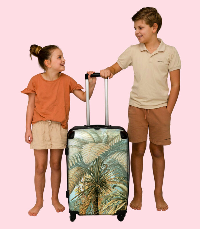Handbagage Koffer met 4 wielen en TSA slot (Vintage - Palmboom - Haeckel - Kunst - Tropisch) image number 1