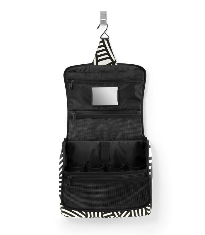 Toiletbag XL - Sac de Toilette - Zebra Noir Blanc image number 3