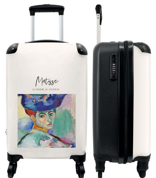 Valise spacieuse avec 4 roues et serrure TSA (Art - Portrait - Matisse - Femme - Couleurs)