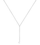 Halsketting Dames Choker Y-Ketting Plaatje Geo 925 Sterling Zilver image number 1