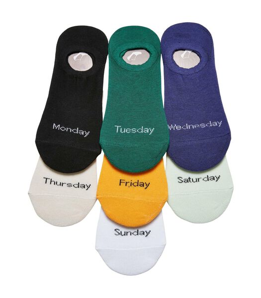 Set van 7 paar sokken Invisible Weekly