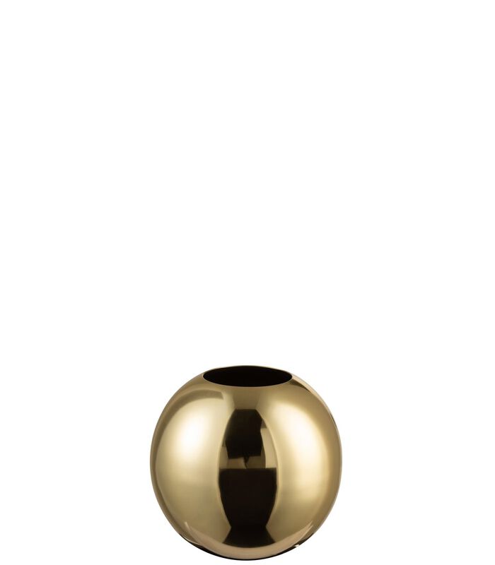 Vase Boule Acier Inoxydable Brillant Or Small image number 0