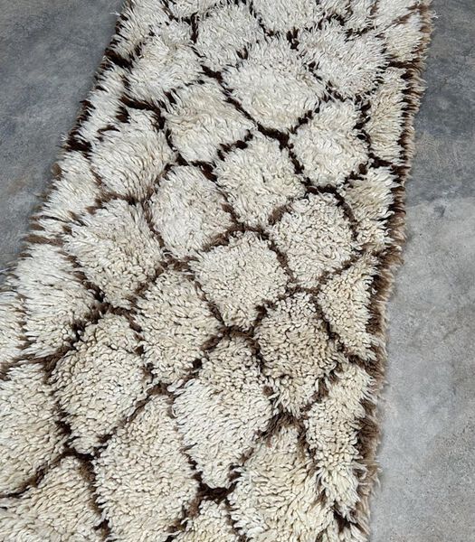 Marokkaans berber tapijt pure wol 174 x 72 cm