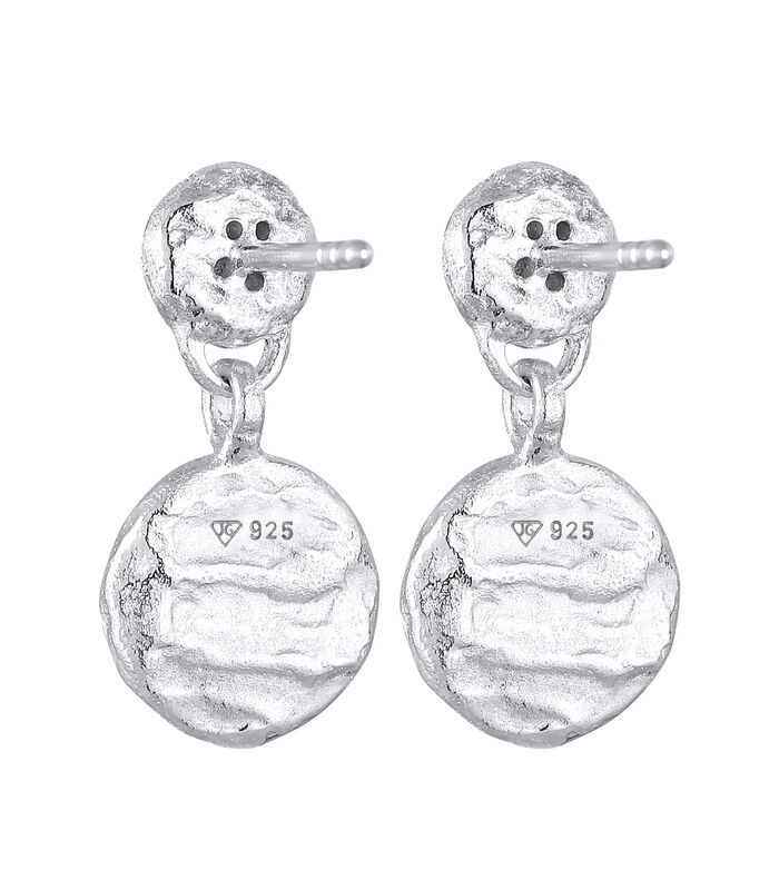 Boucles D'oreilles Pedentif D'oreilles Pour Femmes Plaquettes Vintage Avec Diamants (0.05 Ct) En Argent Sterling 925 image number 3