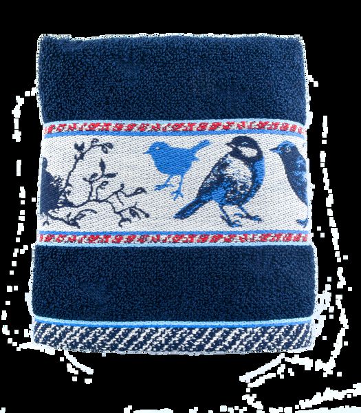 Ensemble textile de cuisine des oiseaux Bleu foncé