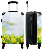 Handbagage Koffer met 4 wielen en TSA slot (Narcis - Bloemen - Lente - Geel - Zonlicht) image number 0