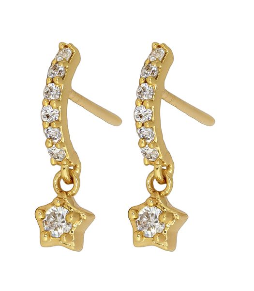 Boucles d'oreilles 'Crescent Moon Star'