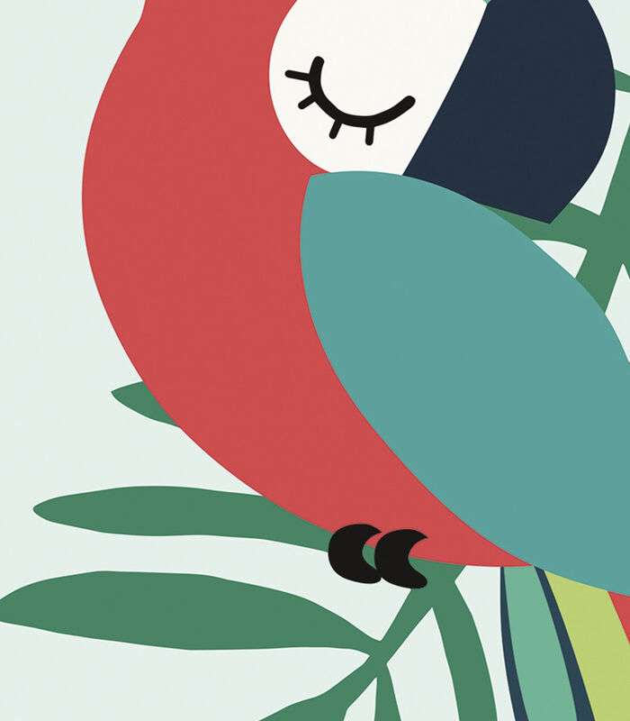TROPICA - Affiche enfant - Le perroquet (vert) image number 1