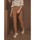 Pantalon homewear confortable de couleur camel image number 0