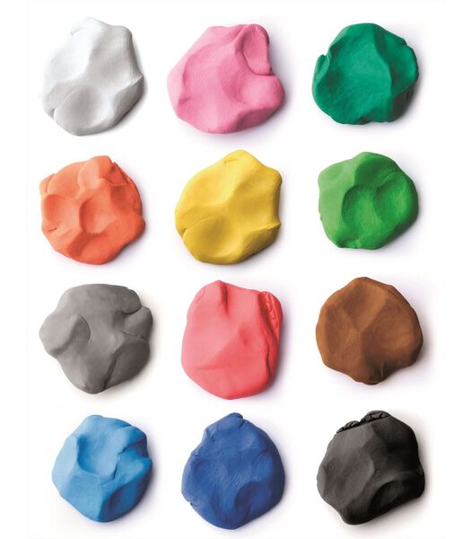 Pâte à modeler  Patplume multicolore - 12 x 350g