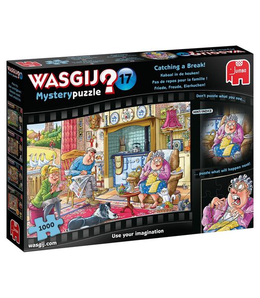 Wasgij Mystery 17 puzzle - Pas de repos pour la famille! (1000 pièces)